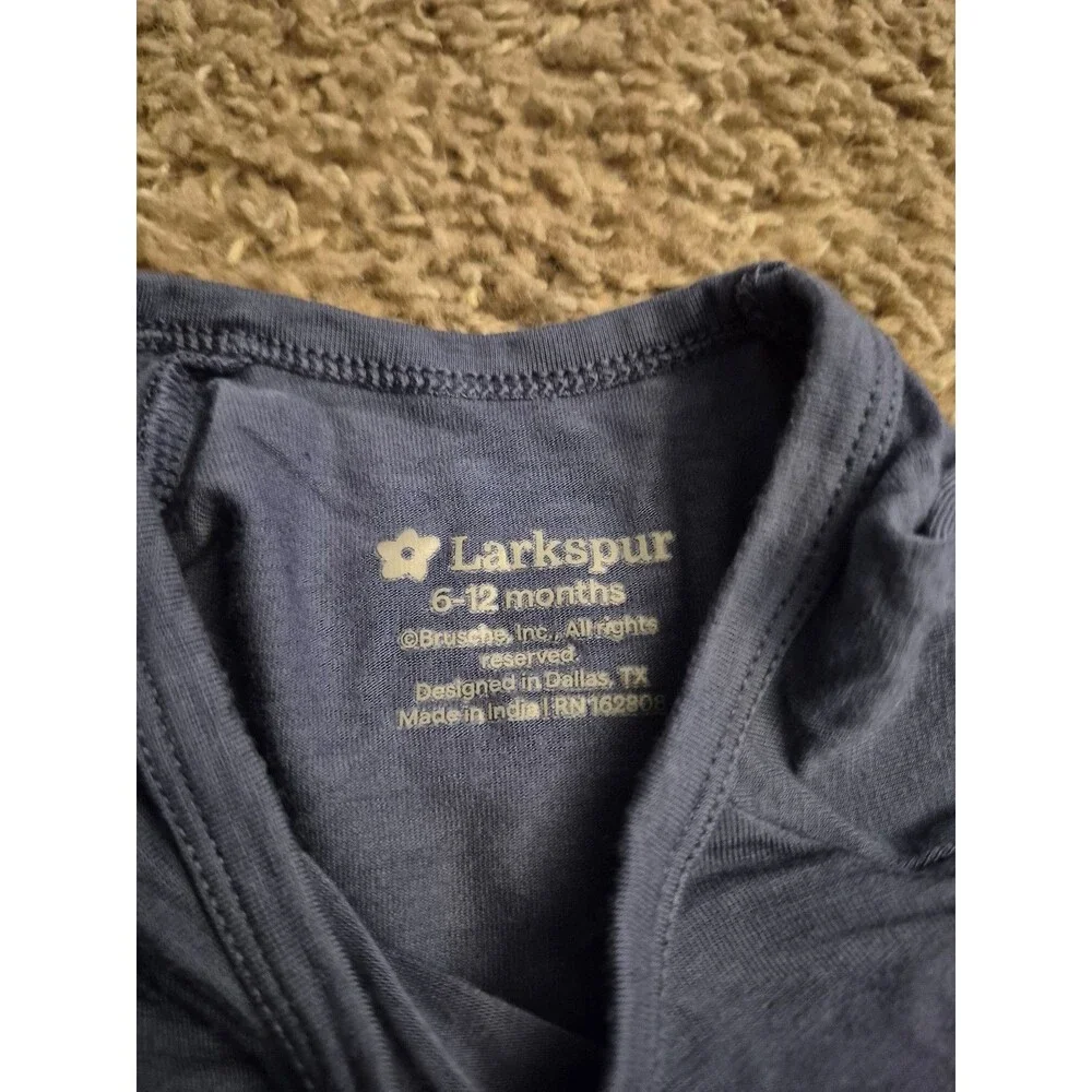 Larkspur baby boy bamboo 2 piece outfit size 6-12 months